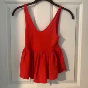 TRULY MADLY DEEPLY peplum tank